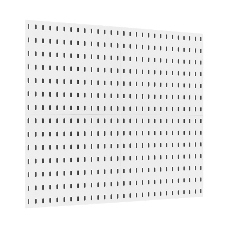 Muovinen reikätaulusarja 280 x 280 mm 4 paneelia valkoinen