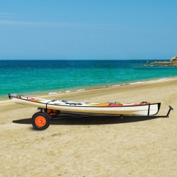 Veneen trailerisiirrin hiiliteräs 190 kg säädettävä aisa 15,7 tuuman ilmakumirenkaat