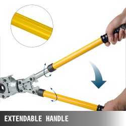 Käsikäyttöinen teräsputkipuristin 16–32 mm neljällä leukasarjalla PPR PEX PB PE PAP putkille