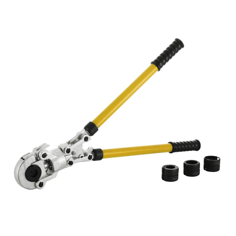 Käsikäyttöinen teräsputkipuristin 16–32 mm neljällä leukasarjalla PPR PEX PB PE PAP putkille