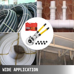 Putkien puristuspihdit teräs 16–32 mm 8 leukaa PB ja PE