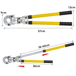 Käsikäyttöinen putkipuristin halkaisija 12–32 mm 8 vaihdettavaa leukaa 360 astetta kääntyvä pää