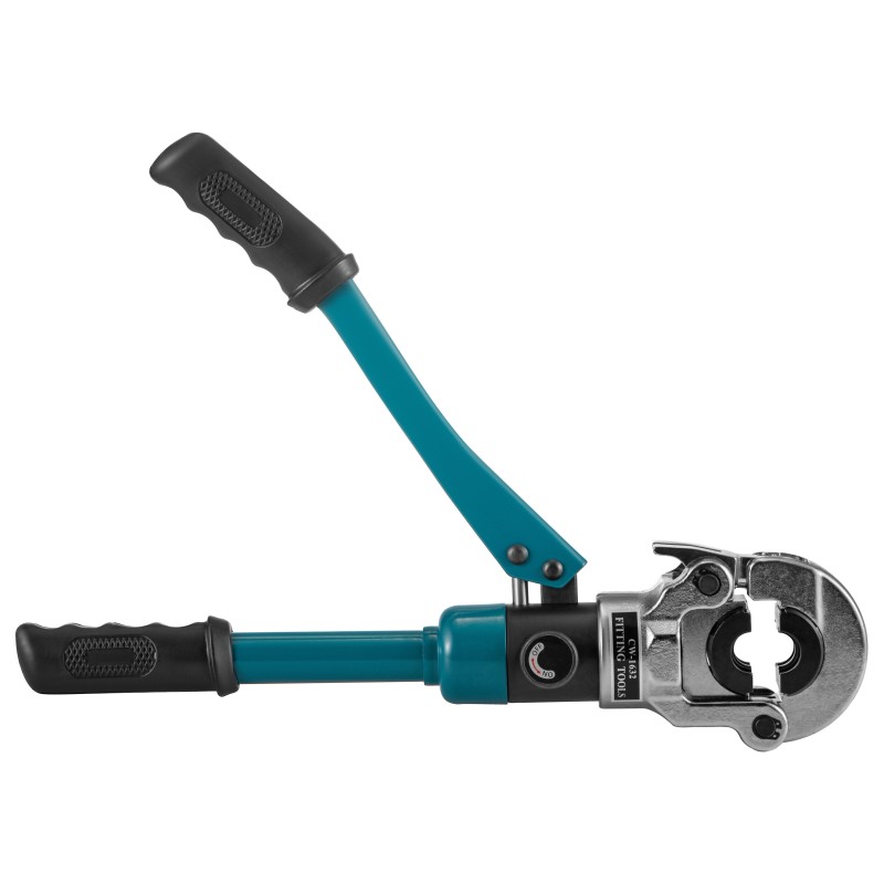 Hydraulinen puristuspihdi karkaistua terästä kuusi tonnia 16–32 millimetriä vaihdettavilla leuoilla putkille