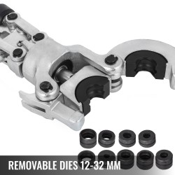 Hydrauliset puristuspihdit 6 tonnia leuat 12–28 mm ja 16–32 mm