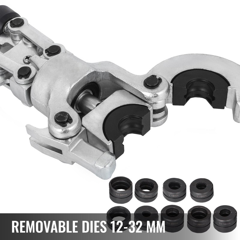 Hydrauliset puristuspihdit 6 tonnia leuat 12–28 mm ja 16–32 mm