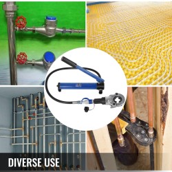 Hydraulinen puristuspihdi 6 tonnin puristusvoima putkikoot 16–32 mm PEX PB PPR PE