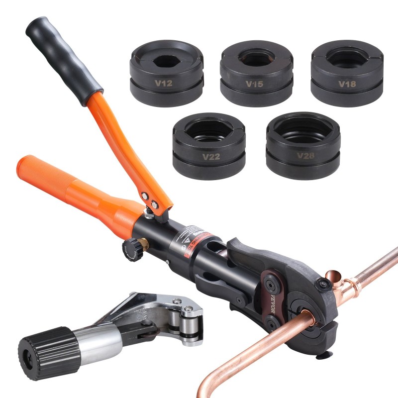 Hydraulinen putkien puristustyökalu alumiiniseos viisi leukaa eri putkikokoihin kupariputkille