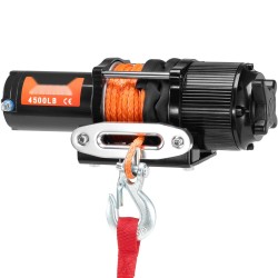 Sähkövinssi 12 voltin 2041 kg vetokyky synteettinen köysi IP55 mönkijään