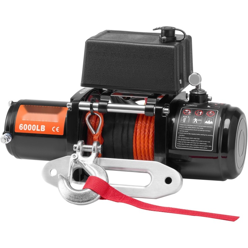 Sähkövinssi 2722 kg vetokyky 12V synteettinen köysi IP55 langaton kaukosäädin