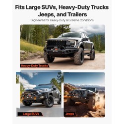 Sähkövinssi 12V 6123 kg synteettinen köysi IP55 langaton ja langallinen kaukosäädin maastoautoihin