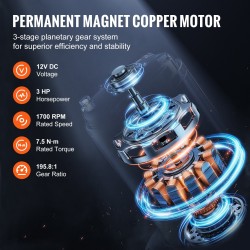 Sähkövinssi 4536 kg vetokyky 12V kuparimoottori synteettinen köysi IP55 maastoajoneuvoihin langaton kaukosäädin