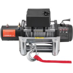 Sähkövinssi 12 V tasavirta 6,6 hv 6123 kg vetokyky teräsvaijerilla IP55 suojaus