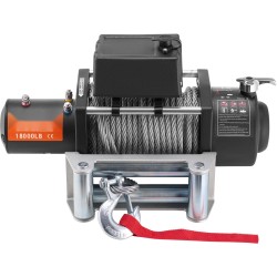 Sähkökäyttöinen vinssi 12V 8165 kg teräsvaijerilla IP55 kaukosäätimellä maastoautoille