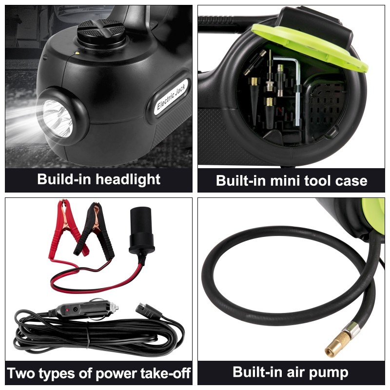 Sähköhydraulinen lattiatunkki 5 tonnia 155–420 mm nostokorkeus sisältää sähköisen mutterinvääntimen