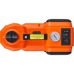 sähköhydraulinen lattiatunkki 5 tonnia 12 V sisäänrakennetulla rengaspumpulla LED työvalolla liukumattomalla tukipäällä