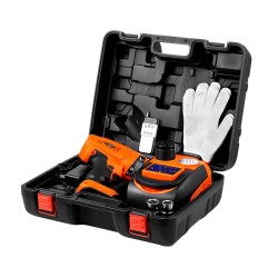 Sähköinen viiden tonnin saksitunkki ja mutterinväännin kirkkaalla LED valolla työkalulaukulla kauko ohjauksella