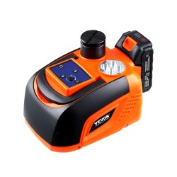 Sähköinen hydraulinen autotunkki 5 tonnia säädettävällä nostokorkeudella LED-valolla kaukosäätimellä