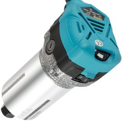 Puujyrsin 710 watin alumiiniseosrunko kallistettava ja upotettava pohja kolmella holkilla