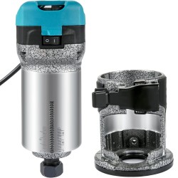 Puujyrsin alumiiniseosrunko 710W kiinteällä alustalla 3 istukkaa 13000–33000 r/min