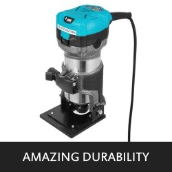 Jyrsin 710 W kompakti puuntyöstöön säädettävä 10000–30000 kierrosnopeus pehmeä käynnistys alumiinirunko