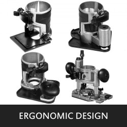 Jyrsin 710 W kompakti puuntyöstöön säädettävä 10000–30000 kierrosnopeus pehmeä käynnistys alumiinirunko