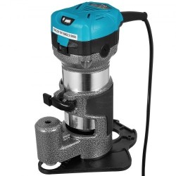 Jyrsin 710 W kompakti puuntyöstöön säädettävä 10000–30000 kierrosnopeus pehmeä käynnistys alumiinirunko