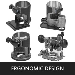 Kompakti puujyrsin 800W painevalettu alumiinirunko 10000–30000 kierrosta minuutissa neljällä pohjalla