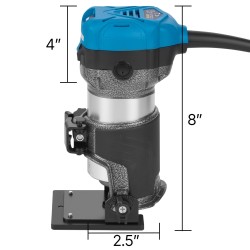 Kompakti puujyrsin 800W painevalettu alumiinirunko 10000–30000 kierrosta minuutissa neljällä pohjalla