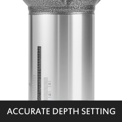 Kompakti jyrsin 800W 220V 6,35 ja 9,5 mm istukat syväys ja kallistusjalustalla