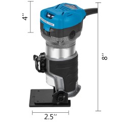 Kompakti jyrsin 800W 220V 6,35 ja 9,5 mm istukat syväys ja kallistusjalustalla