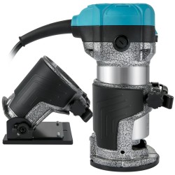 Puujyrsin alumiiniseosrunko 710 W neljällä pohjalla säädettävä nopeus