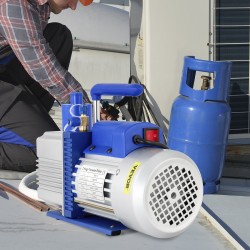 Tyhjiöpumppu 10 CFM 1 hv kaksivaiheinen roottorilapapumppu alumiinirunko 5 Pa