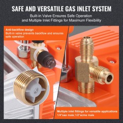 Yksivaiheinen tyhjiöpumppu 1/5 hv 100 l/min 220–240 V kuparimoottorilla ilmastointi ja kylmälaitehuoltoon