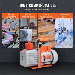 Tyhjiöpumppu 7 CFM kaksivaiheinen roottorityyppinen kuparimoottorilla ilmastointi- ja kylmäjärjestelmille 1/4–1/2 tuuman