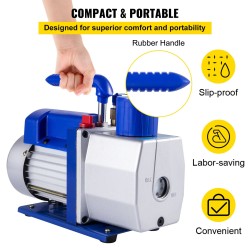 Tyhjiöpumppu yksivaiheinen roottorityyppinen 7 CFM 1/2 HP alumiiniseosrunko
