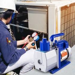 Tyhjiöpumppu yksivaiheinen roottorityyppinen 7 CFM 1/2 HP alumiiniseosrunko