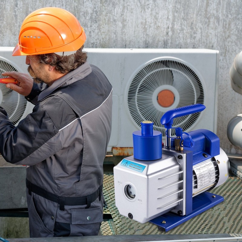 Yksivaiheinen alumiinirunkoinen kylmäaineiden tyhjiöpumppu kolmasosa hevosvoimasta kolmiventtiilinen manometrisarja