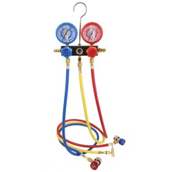 Vakuumipumppu ja manometrisarja yksivaiheinen rotaatiolapa 150 wattia kolmenvärinen letkusarja