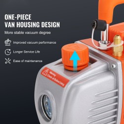 18,9 litran ruostumaton teräs tyhjiökammio karkaistu lasikansi ja 3,5 CFM yksivaiheinen pumppu