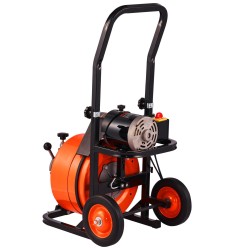 Sähkökäyttöinen viemärinavauskone 75 jalan puolituuman kaapelilla automaattisella syötöllä