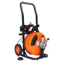 Sähköinen viemärinavauskone automaattisella syötöllä 50 jalan 1/2 tuuman kaapelilla sisä- ja ulkokäyttöön