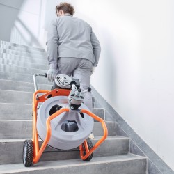 Sähköinen viemärinavauskone muovirummulla 100 jalan 1/2-tuumainen kaapeli 2–4 tuuman putkille