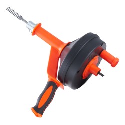 Viemärirassi 762 cm jousiteräskaapeli 0 6 cm halkaisija porakiinnitys suojaletku suojakäsineet