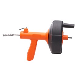 Viemärinavaaja jousiteräskaapelilla 762 cm automaattisyöttö porakonekäyttö suojaletku hanskat