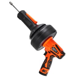 Viemärinpuhdistaja johdoton 12 V akku 8 m kaapeli 19 50 mm putkille