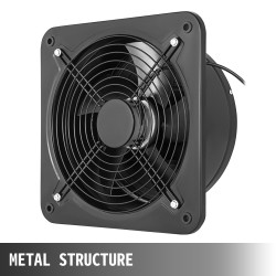 Poistoilmapuhallin metallirunkoinen 300 mm teolliseen käyttöön 107 W ilmavirta 2850 m3/h