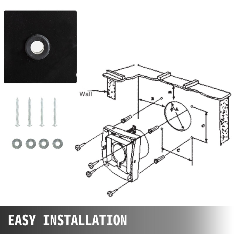 Poistoilmapuhallin metallirunkoinen 300 mm teolliseen käyttöön 107 W ilmavirta 2850 m3/h