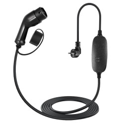 Kannettava sähköauton laturi Type 2 liitin 2 3 kW 10A 6 m kaapeli