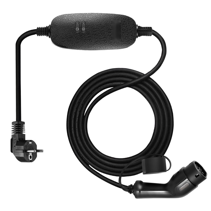 Kannettava sähköauton laturi Type 2 -liitin 2,3 kW 10A 6 m kaapeli