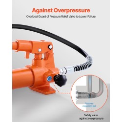 Hydraulinen H-muotoinen puristin 10 tonnin lattiamalli teräsrunko säädettävä varoventtiilillä